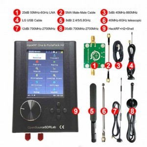 Анализатор спектра Hack RF One Portapack H2 Mayhem. 